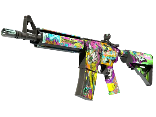 StatTrak™ M4A4 | In Living Color (Well-Worn)