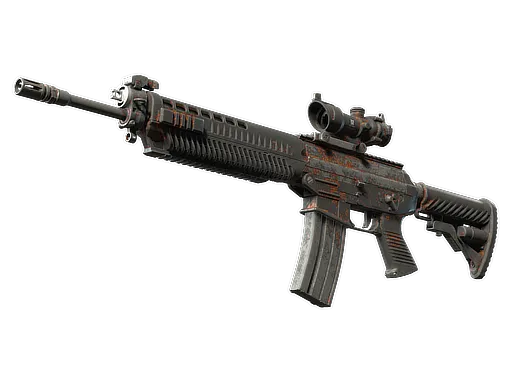 SG 553 | Basket Halftone (Battle-Scarred)