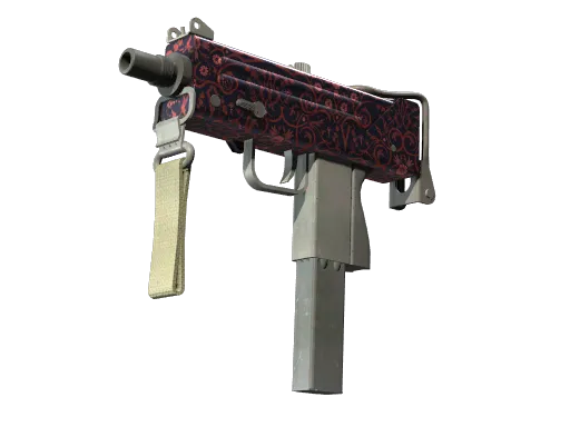MAC-10 | Red Filigree (Minimal Wear)