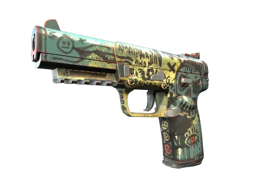StatTrak™ Five-SeveN | Scrawl (Well-Worn)
