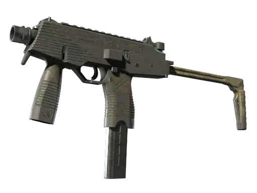 MP9 | Green Plaid (Battle-Scarred)