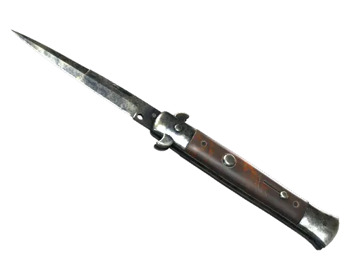 ★ Stiletto Knife | Stained (Battle-Scarred)