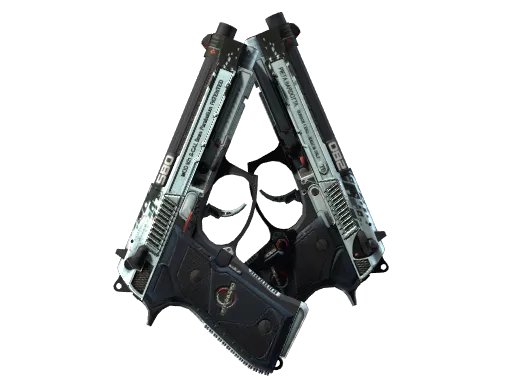 StatTrak™ Dual Berettas | Dezastre (Well-Worn)