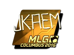 Sticker | jkaem (Gold) | MLG Columbus 2016