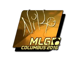 Sticker | NiKo (Gold) | MLG Columbus 2016