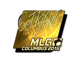 Sticker | GeT_RiGhT (Gold) | MLG Columbus 2016