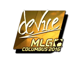 Sticker | device (Gold) | MLG Columbus 2016