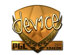Sticker | device (Gold) | Krakow 2017