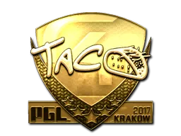 Sticker | TACO (Gold) | Krakow 2017
