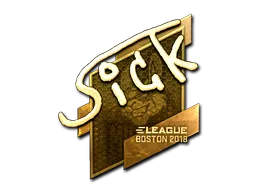 Sticker | SicK (Gold) | Boston 2018