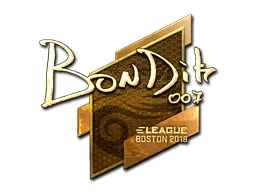 Sticker | bondik (Gold) | Boston 2018