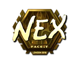 Sticker | nex (Gold) | London 2018