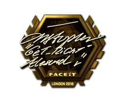 Sticker | GeT_RiGhT (Gold) | London 2018