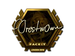 Sticker | f0rest (Gold) | London 2018