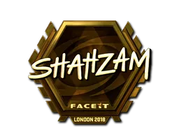 Sticker | ShahZaM (Gold) | London 2018
