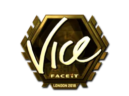 Sticker | vice (Gold) | London 2018