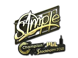 Sticker | s1mple | Stockholm 2021