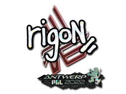 Sticker | rigoN (Glitter) | Antwerp 2022