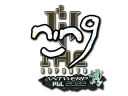 Sticker | nin9 (Glitter) | Antwerp 2022