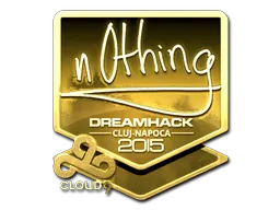 Sticker | n0thing (Gold) | Cluj-Napoca 2015