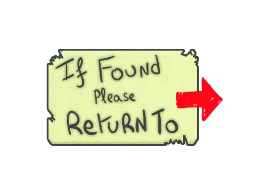 Sticker | Please Return To