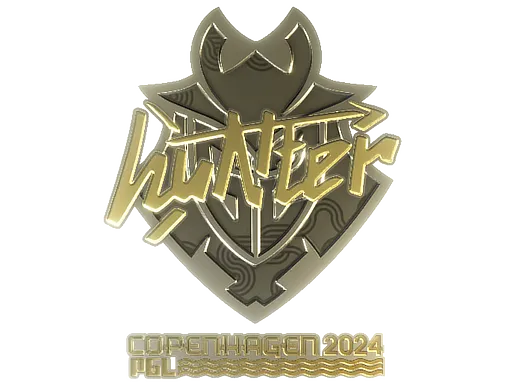 Sticker | huNter- (Gold) | Copenhagen 2024
