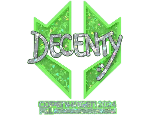 Sticker | decenty (Glitter) | Copenhagen 2024