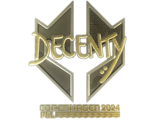 Sticker | decenty (Gold) | Copenhagen 2024