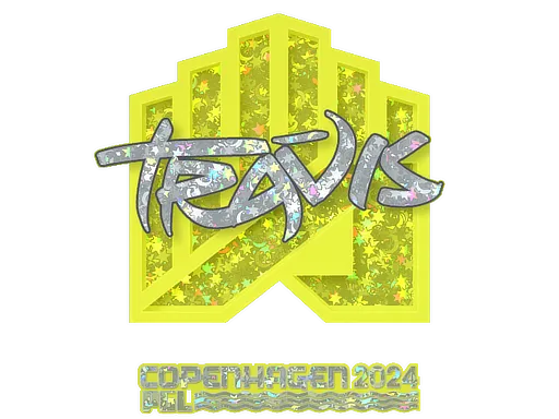 Sticker | TRAVIS (Glitter) | Copenhagen 2024