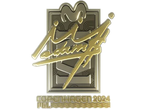 Sticker | adamS (Gold) | Copenhagen 2024