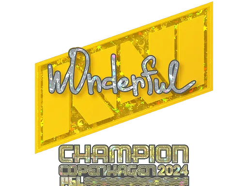Sticker | w0nderful (Glitter, Champion) | Copenhagen 2024