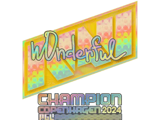 Sticker | w0nderful (Holo, Champion) | Copenhagen 2024