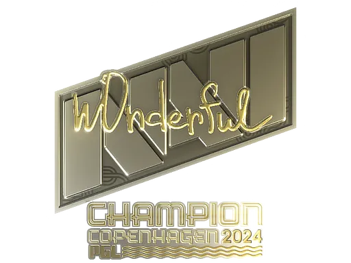 Sticker | w0nderful (Gold, Champion) | Copenhagen 2024