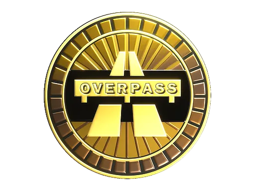 Sticker | Overpass (Gold)