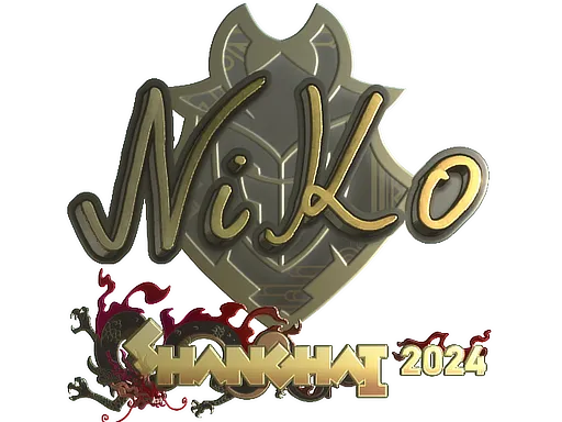 Sticker | NiKo (Gold) | Shanghai 2024