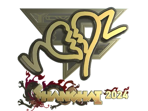 Sticker | ropz (Gold) | Shanghai 2024