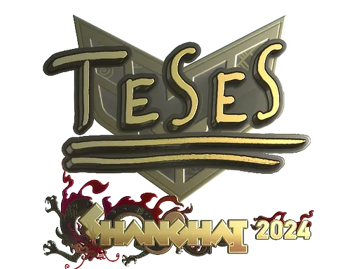 Sticker | TeSeS (Gold) | Shanghai 2024