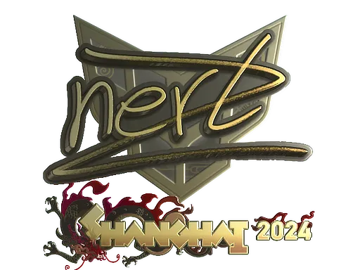 Sticker | NertZ (Gold) | Shanghai 2024