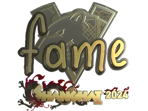 Sticker | fame (Gold) | Shanghai 2024