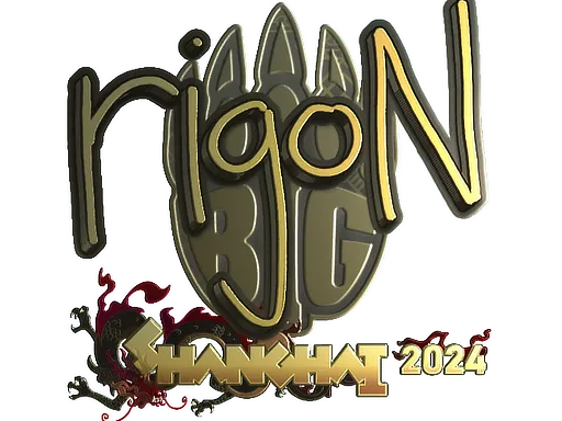 Sticker | rigoN (Gold) | Shanghai 2024