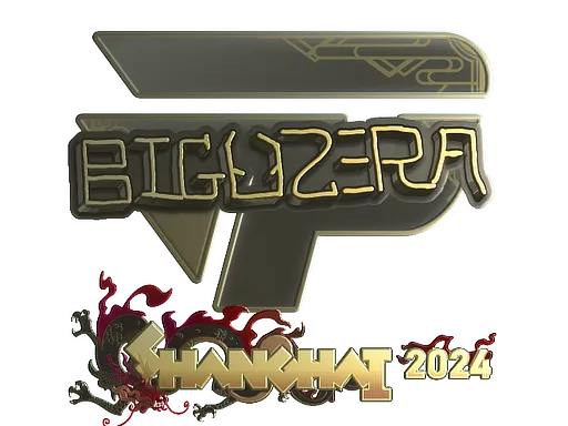 Sticker | biguzera (Gold) | Shanghai 2024