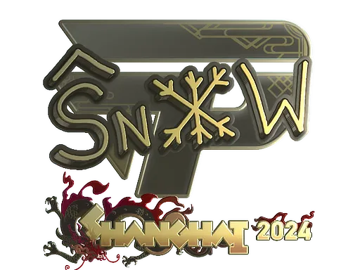 Sticker | snow (Gold) | Shanghai 2024