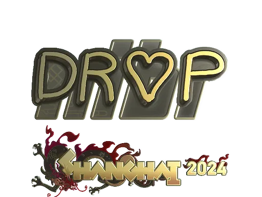 Sticker | drop (Gold) | Shanghai 2024