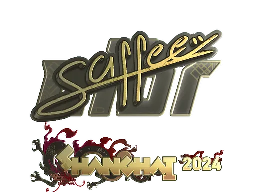 Sticker | saffee (Gold) | Shanghai 2024