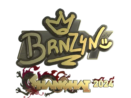 Sticker | brnz4n (Gold) | Shanghai 2024