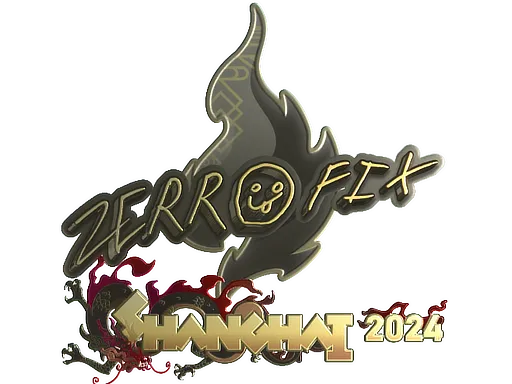 Sticker | zeRRoFIX (Gold) | Shanghai 2024