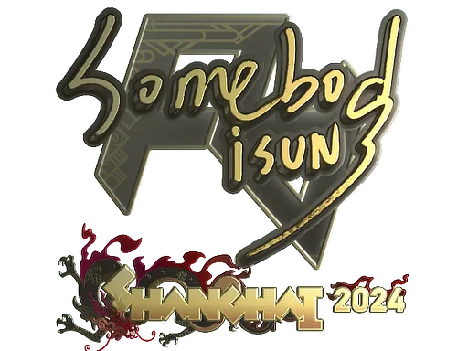Sticker | somebody (Gold) | Shanghai 2024