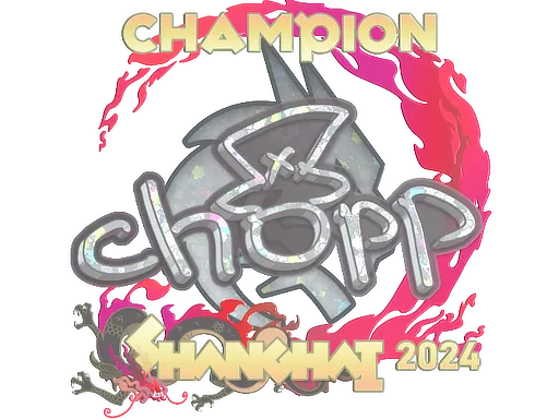 Sticker | chopper (Glitter, Champion) | Shanghai 2024