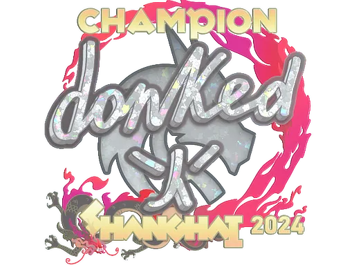 Sticker | donk (Glitter, Champion) | Shanghai 2024