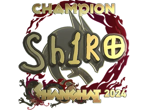 Sticker | sh1ro (Gold, Champion) | Shanghai 2024